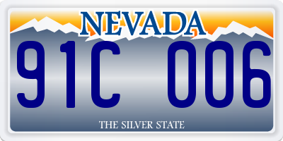 NV license plate 91C006