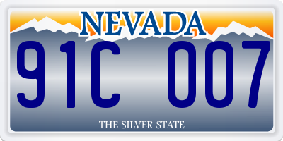 NV license plate 91C007