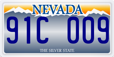 NV license plate 91C009