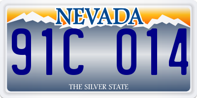 NV license plate 91C014