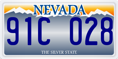 NV license plate 91C028