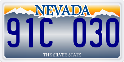 NV license plate 91C030