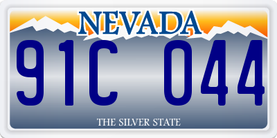 NV license plate 91C044