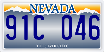 NV license plate 91C046