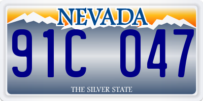 NV license plate 91C047
