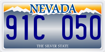 NV license plate 91C050