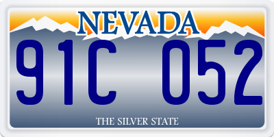 NV license plate 91C052