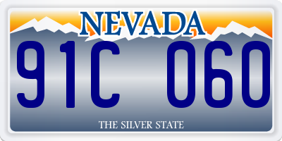 NV license plate 91C060