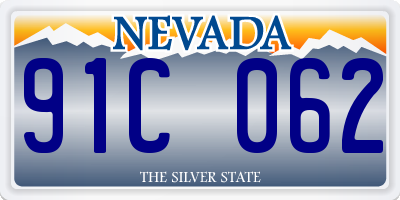 NV license plate 91C062
