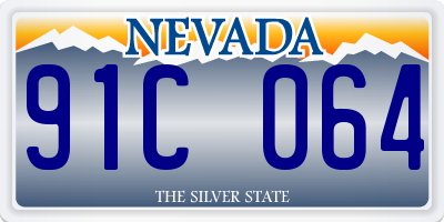 NV license plate 91C064