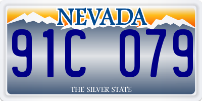 NV license plate 91C079