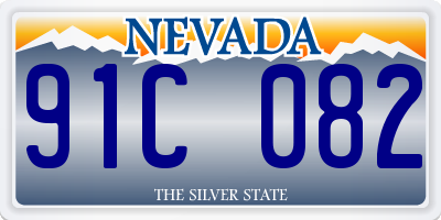 NV license plate 91C082