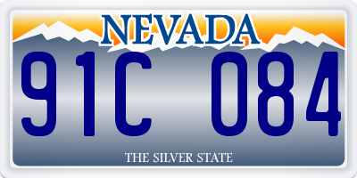 NV license plate 91C084