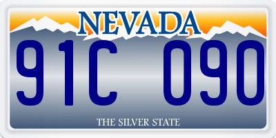 NV license plate 91C090