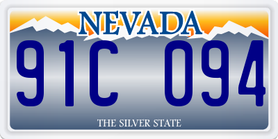 NV license plate 91C094