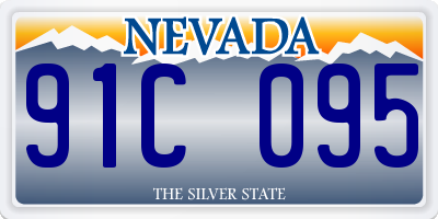 NV license plate 91C095