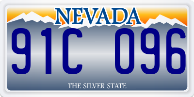 NV license plate 91C096