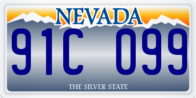 NV license plate 91C099