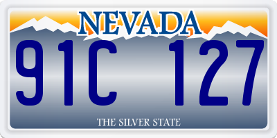 NV license plate 91C127