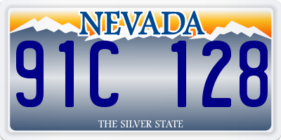 NV license plate 91C128