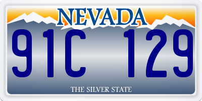 NV license plate 91C129