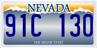 NV license plate 91C130