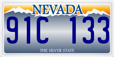 NV license plate 91C133