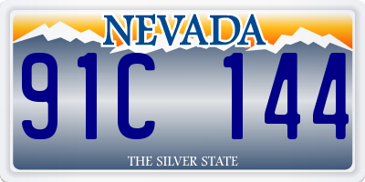 NV license plate 91C144