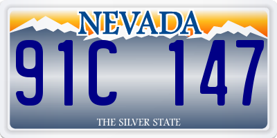 NV license plate 91C147