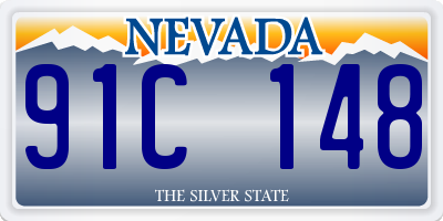 NV license plate 91C148