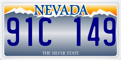 NV license plate 91C149