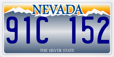 NV license plate 91C152