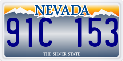 NV license plate 91C153