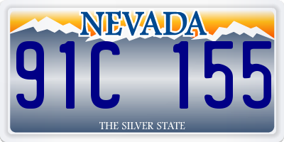 NV license plate 91C155