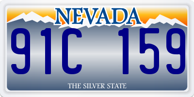 NV license plate 91C159