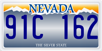 NV license plate 91C162