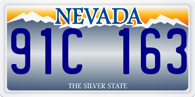 NV license plate 91C163