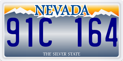 NV license plate 91C164