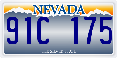 NV license plate 91C175