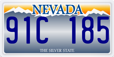 NV license plate 91C185