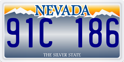 NV license plate 91C186