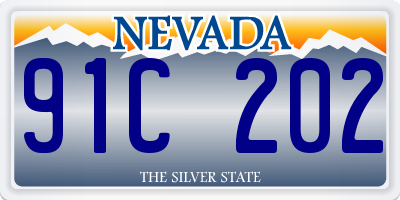 NV license plate 91C202