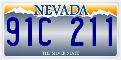 NV license plate 91C211