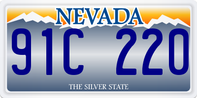 NV license plate 91C220