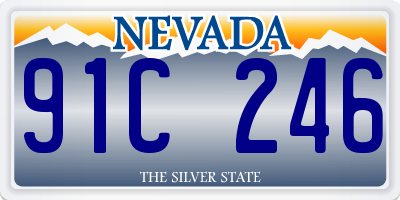 NV license plate 91C246