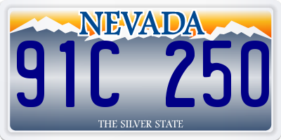 NV license plate 91C250