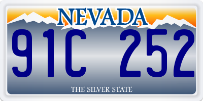 NV license plate 91C252