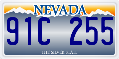 NV license plate 91C255