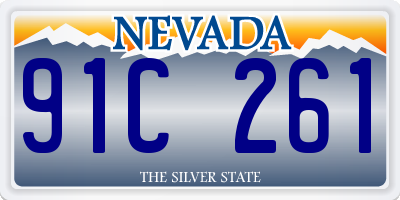 NV license plate 91C261