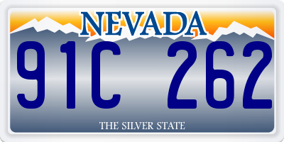 NV license plate 91C262